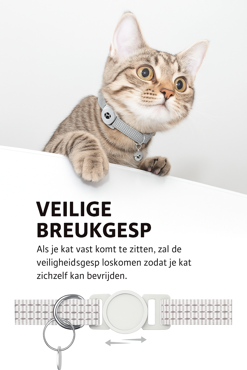 Petly's NekoTrace - halsband met airtag houder
