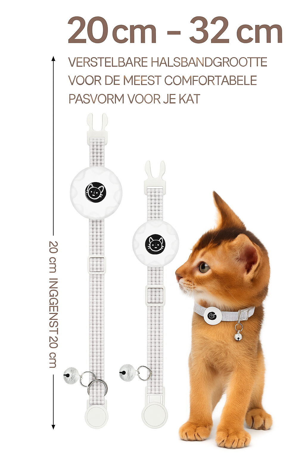 Petly's NekoTrace - halsband met airtag houder